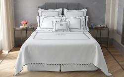 Matouk Classic Chain Scallop Matelasse Matouk Classic Chain Scallop Matelasse NULL