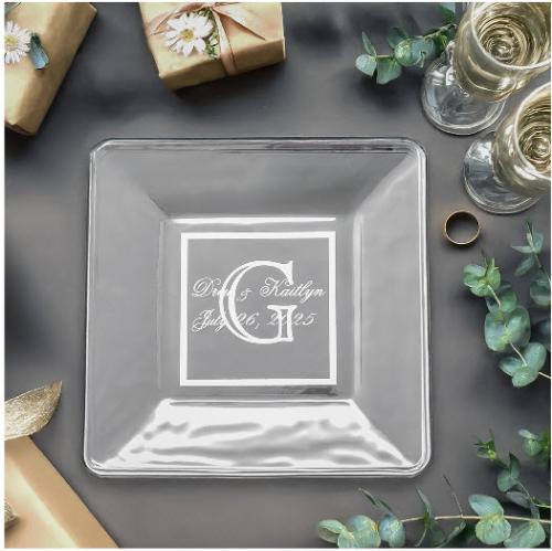 Personalized Natalie Wedding Plate  Home & Garden > Decor > Decorative Plates