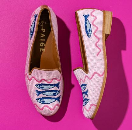 By Paige Needlepoint Loafer in Sardines  Apparel & Accessories > Shoes > Loafers